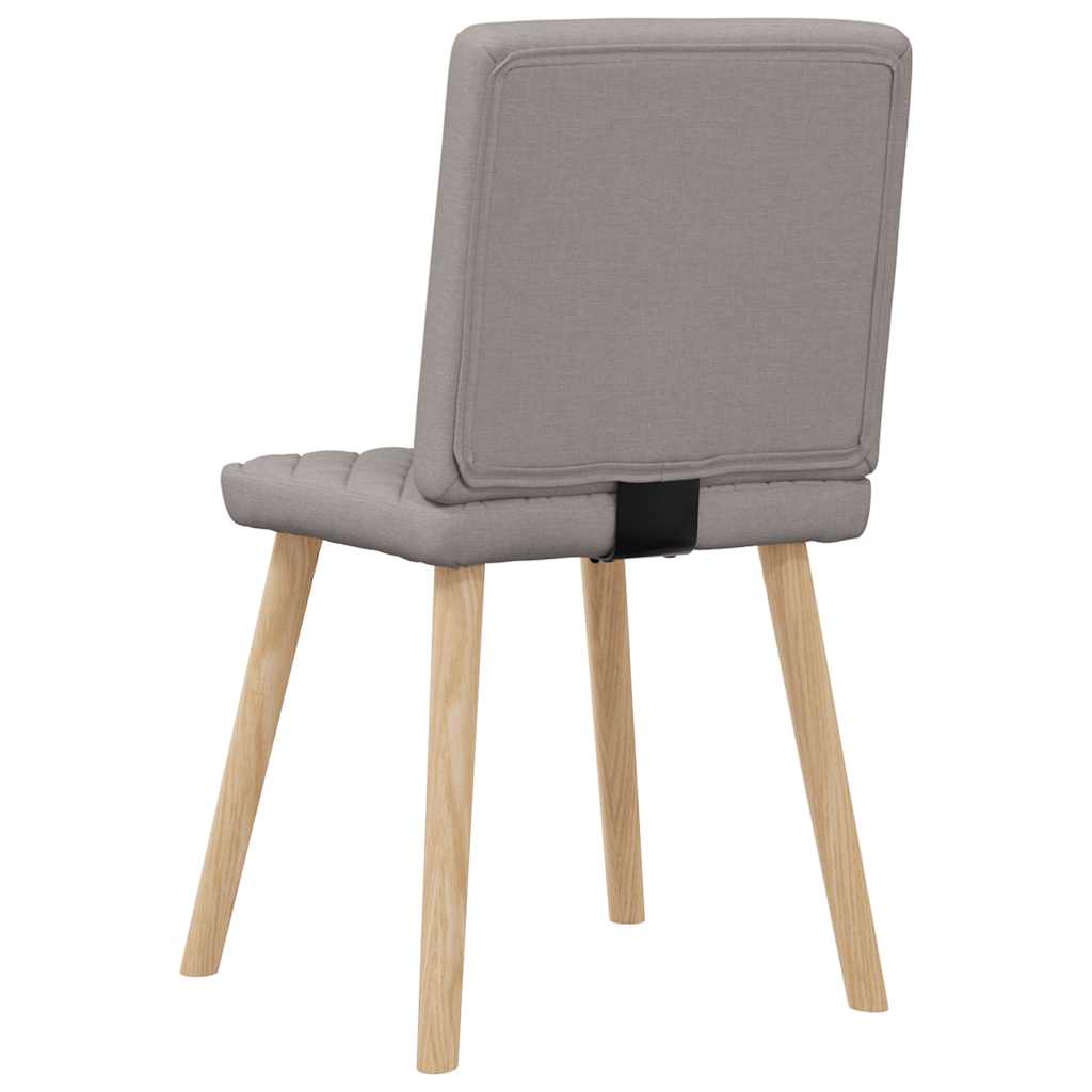 Chaises à manger lot de 6 taupe tissu - XIOS