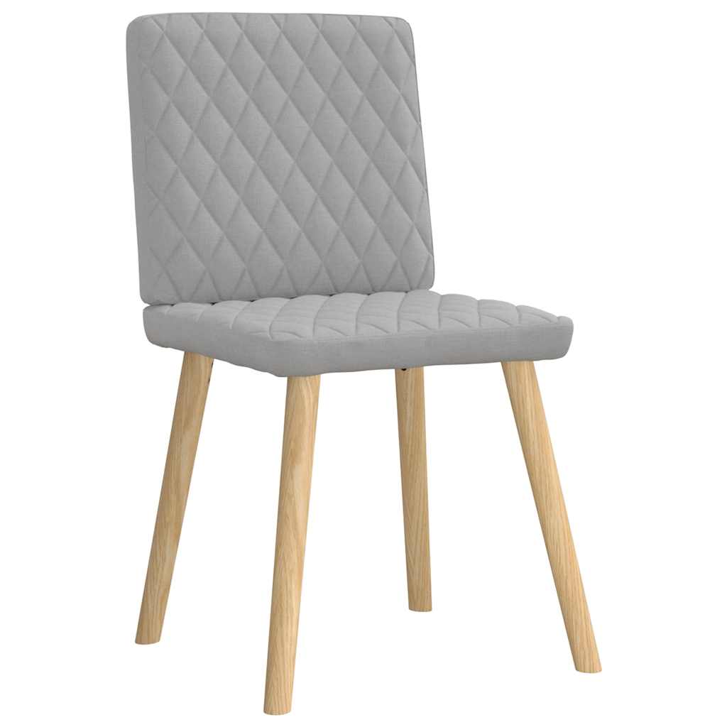 Chaises à manger lot de 6 gris nuage tissu - XIOS