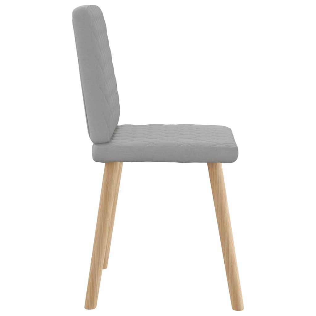 Chaises à manger lot de 6 gris nuage tissu - XIOS