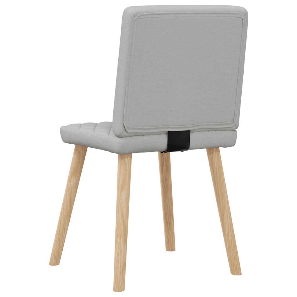 Chaises à manger lot de 6 gris nuage tissu - XIOS