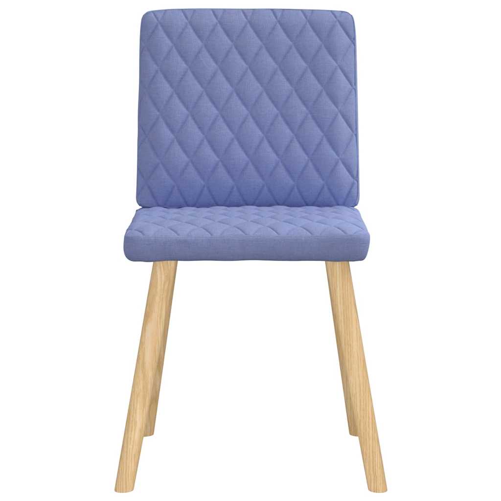 Chaises à manger lot de 6 bleu jean tissu - XIOS
