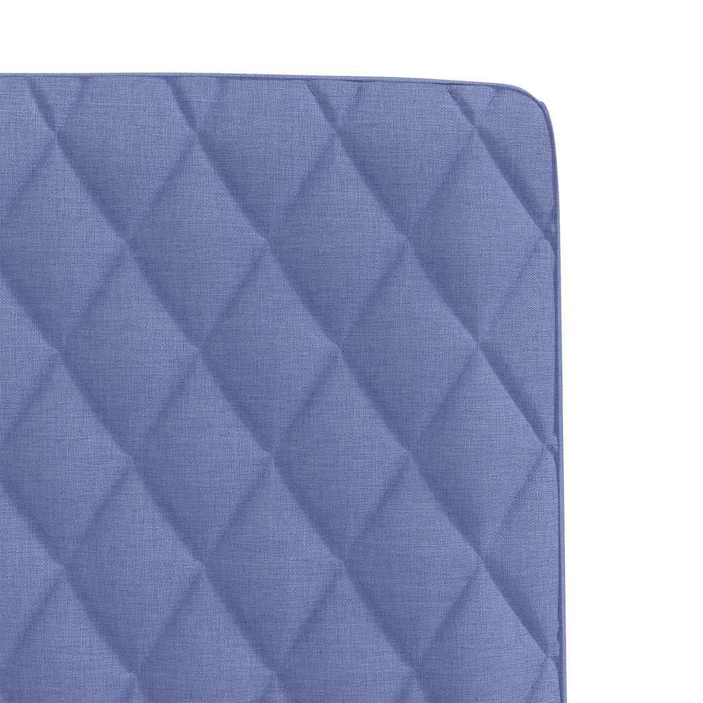 Chaises à manger lot de 6 bleu jean tissu - XIOS
