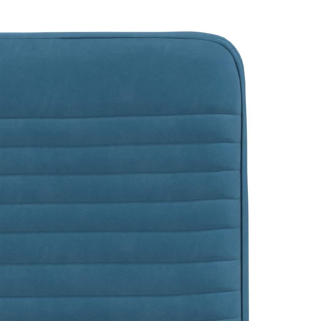 Chaises à manger lot de 6 bleu velours - XIOS