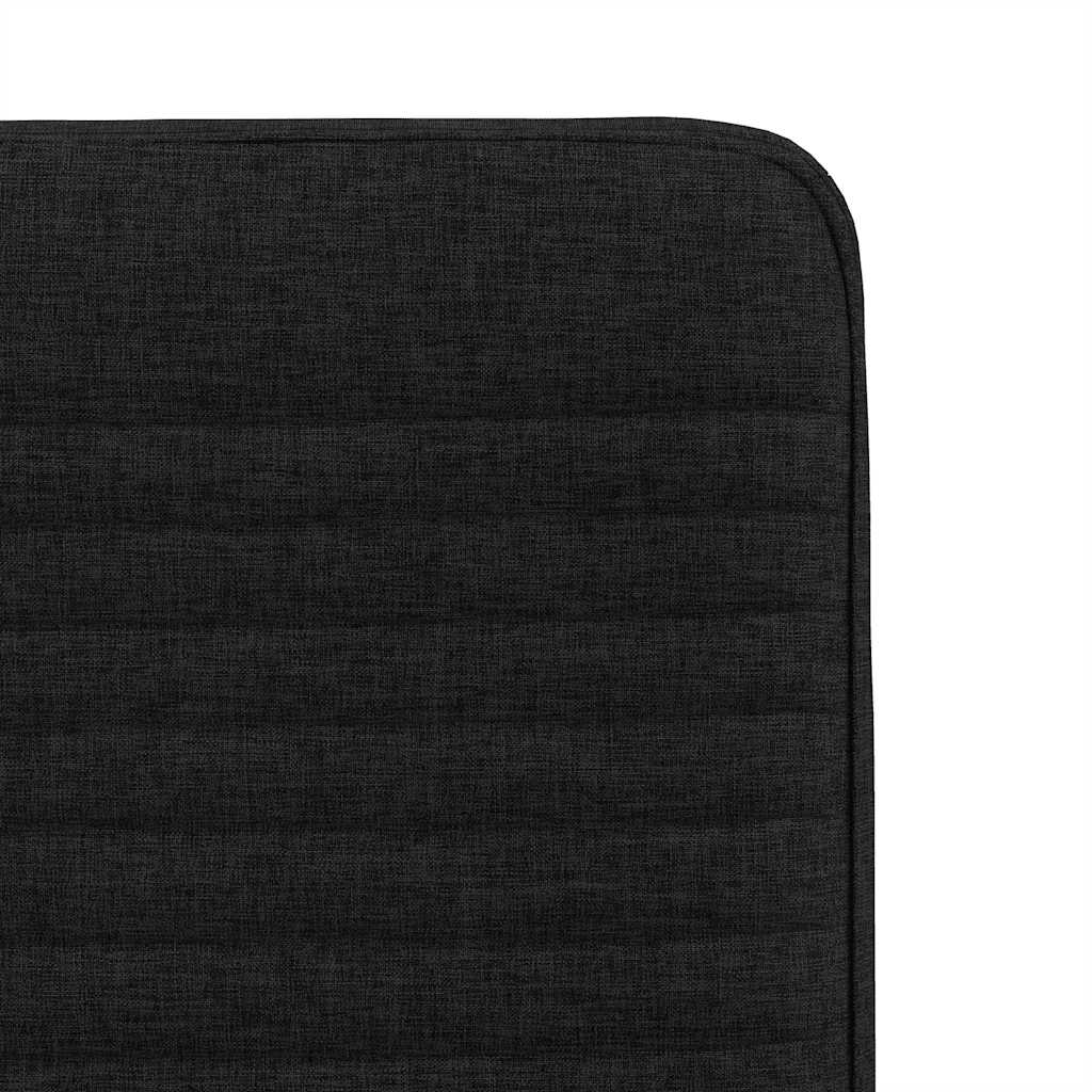 Chaises à manger lot de 6 noir tissu - XIOS