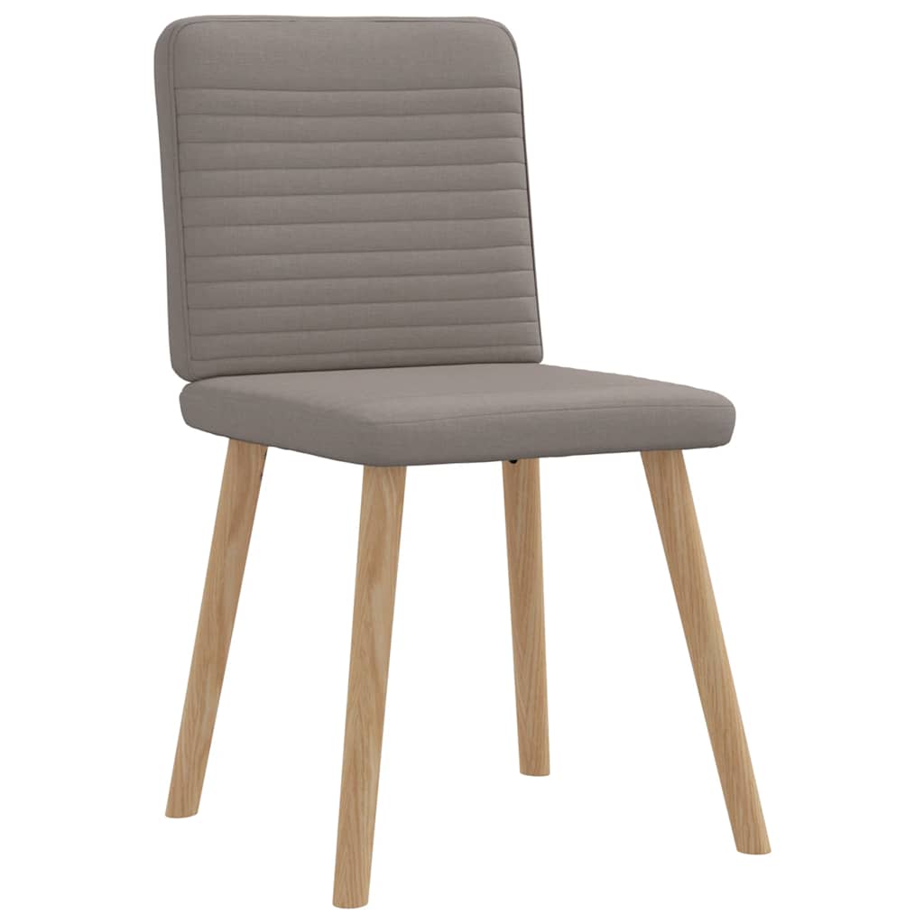 Chaises à manger lot de 6 taupe tissu - XIOS