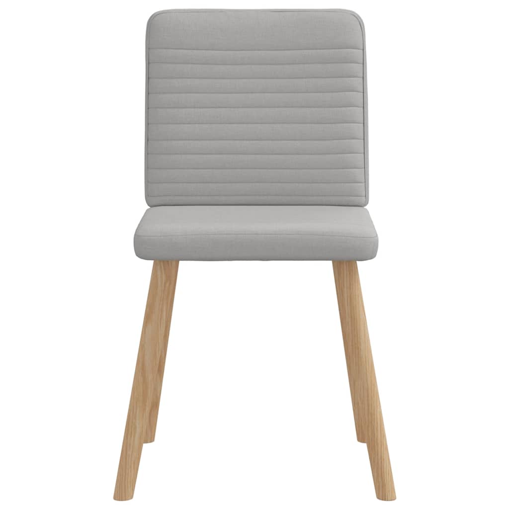 Chaises à manger lot de 6 gris nuage tissu - XIOS