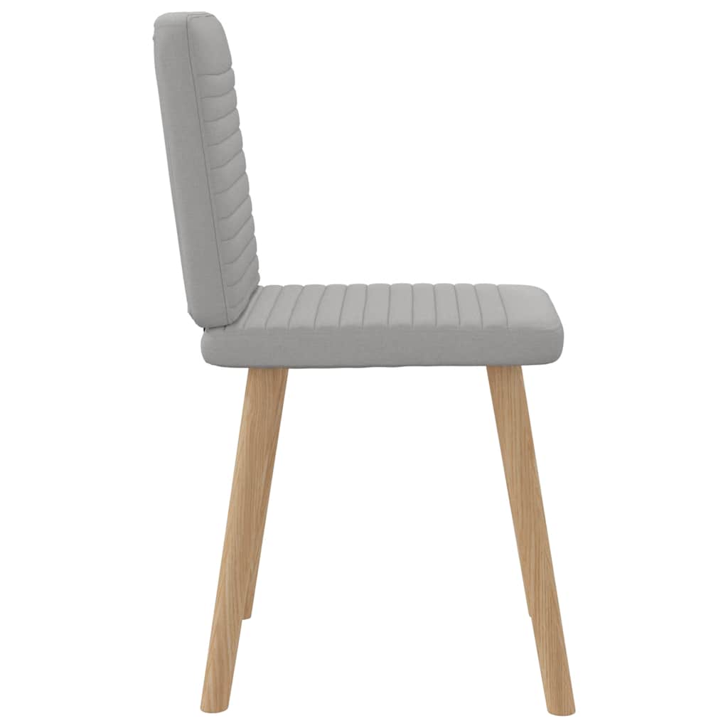 Chaises à manger lot de 6 gris nuage tissu - XIOS
