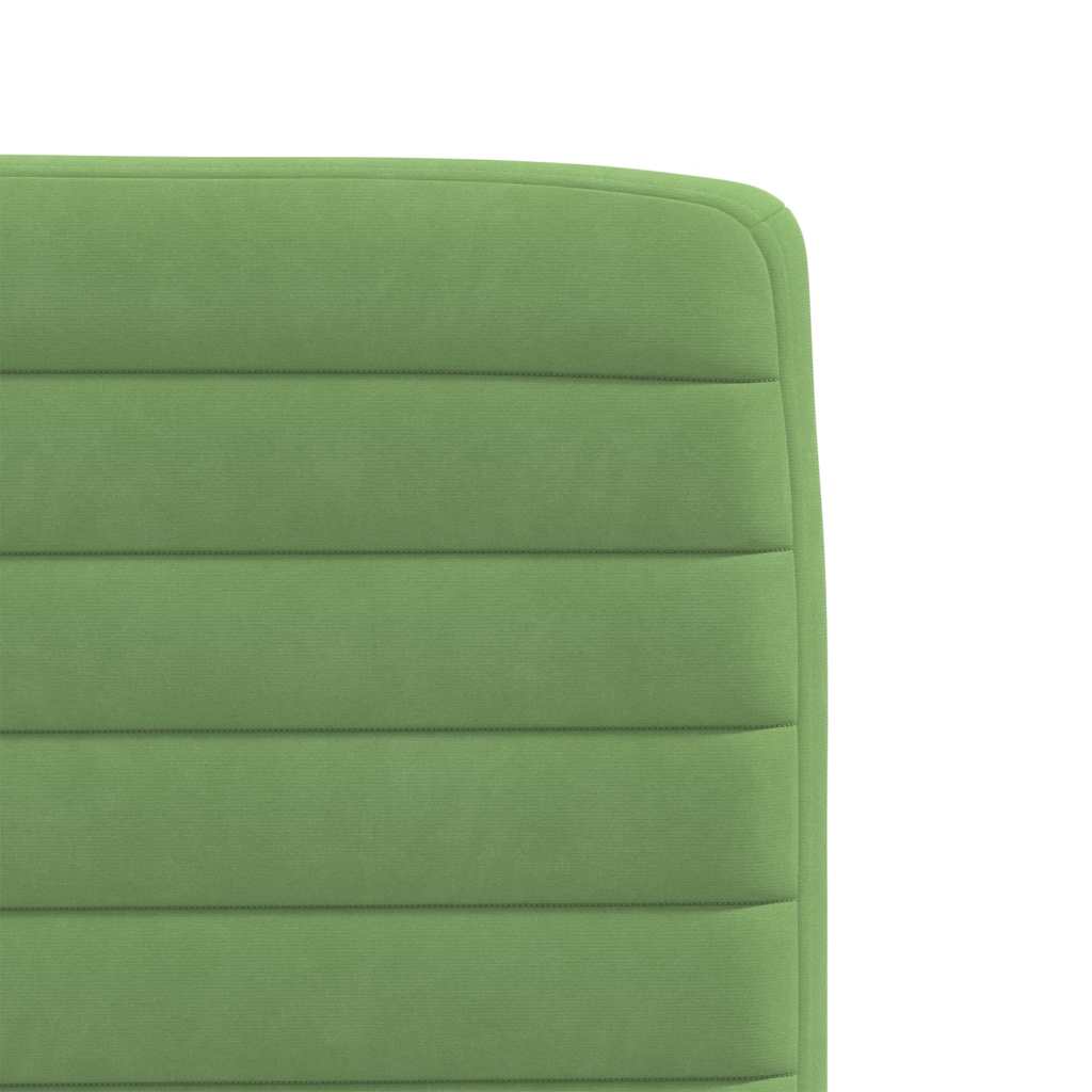 Chaises à manger lot de 6 vert clair velours - XIOS