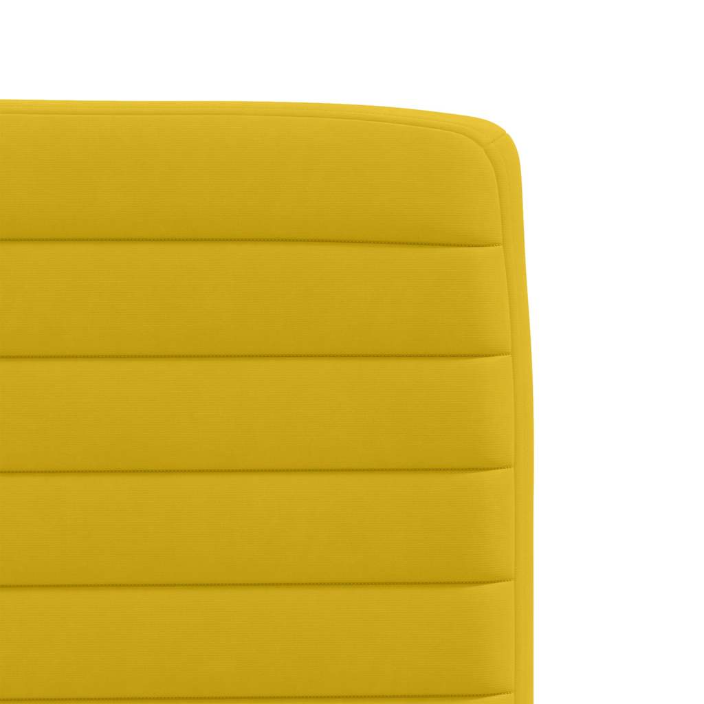 Chaises à manger lot de 6 jaune velours - XIOS