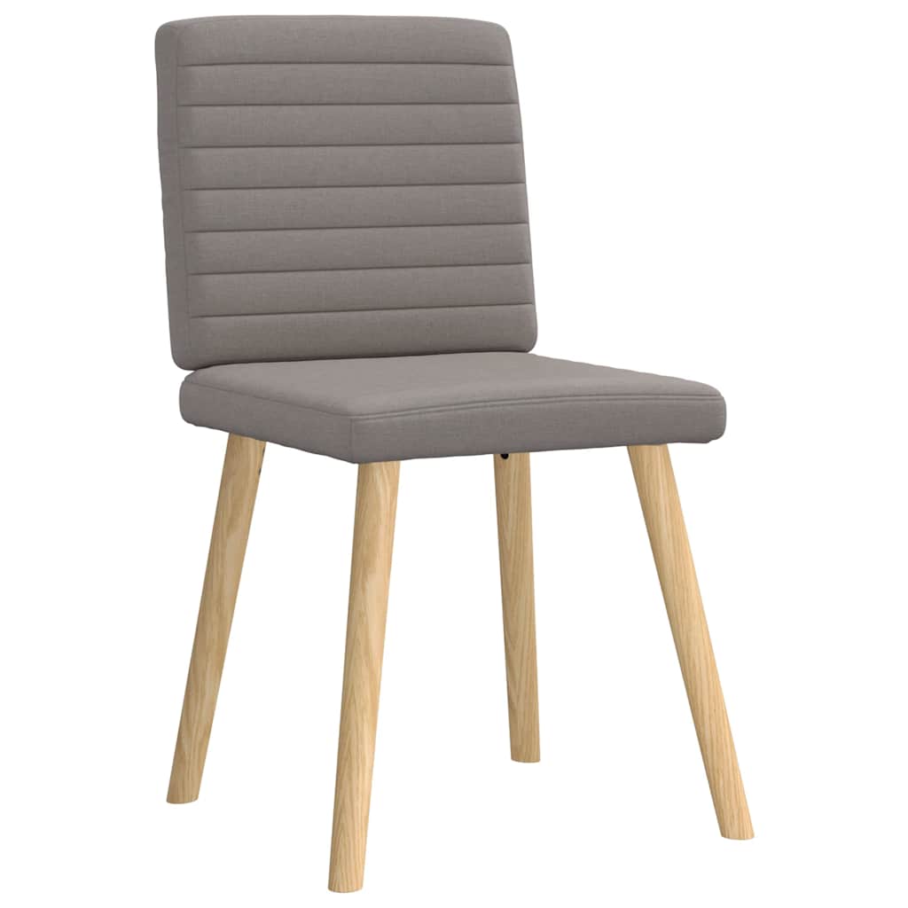 Chaises à manger lot de 6 taupe tissu - XIOS