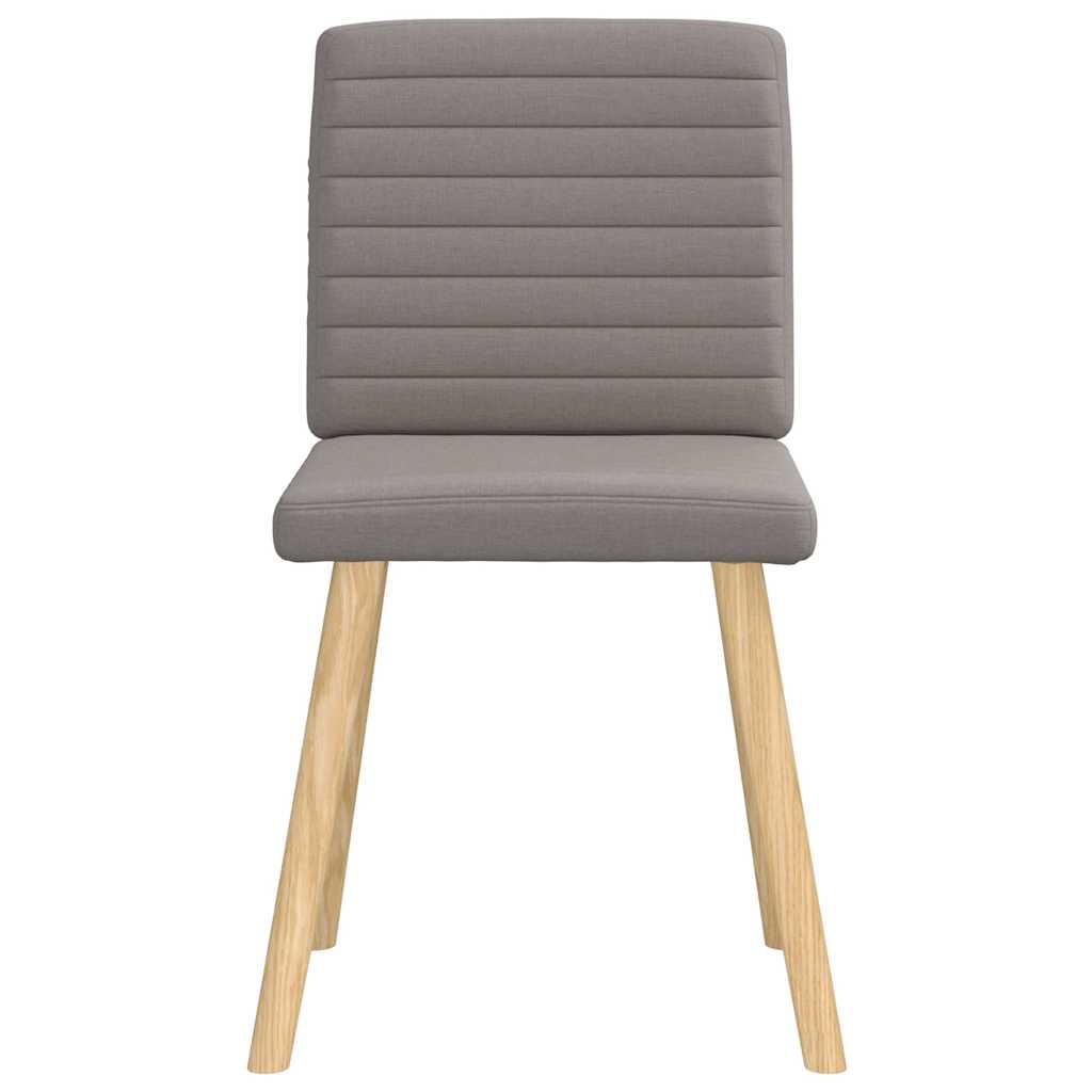 Chaises à manger lot de 6 taupe tissu - XIOS