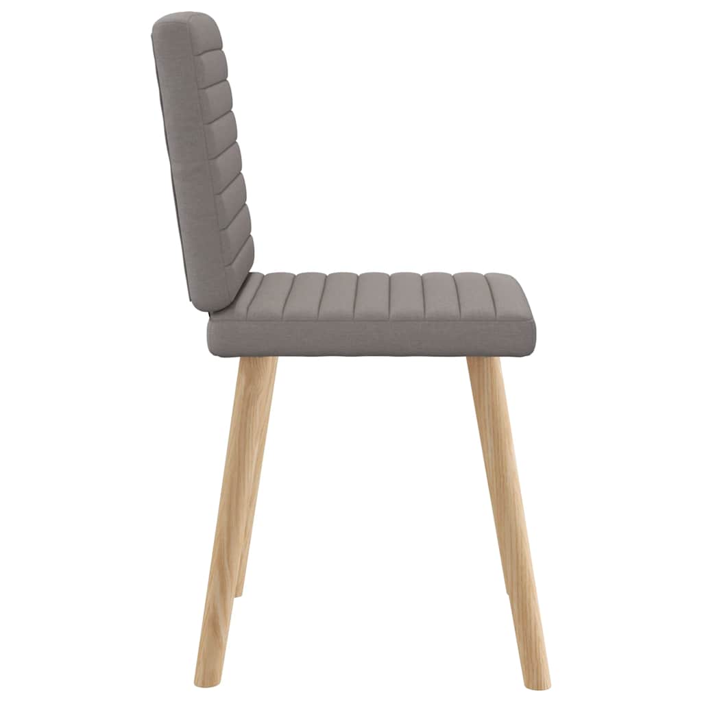 Chaises à manger lot de 6 taupe tissu - XIOS
