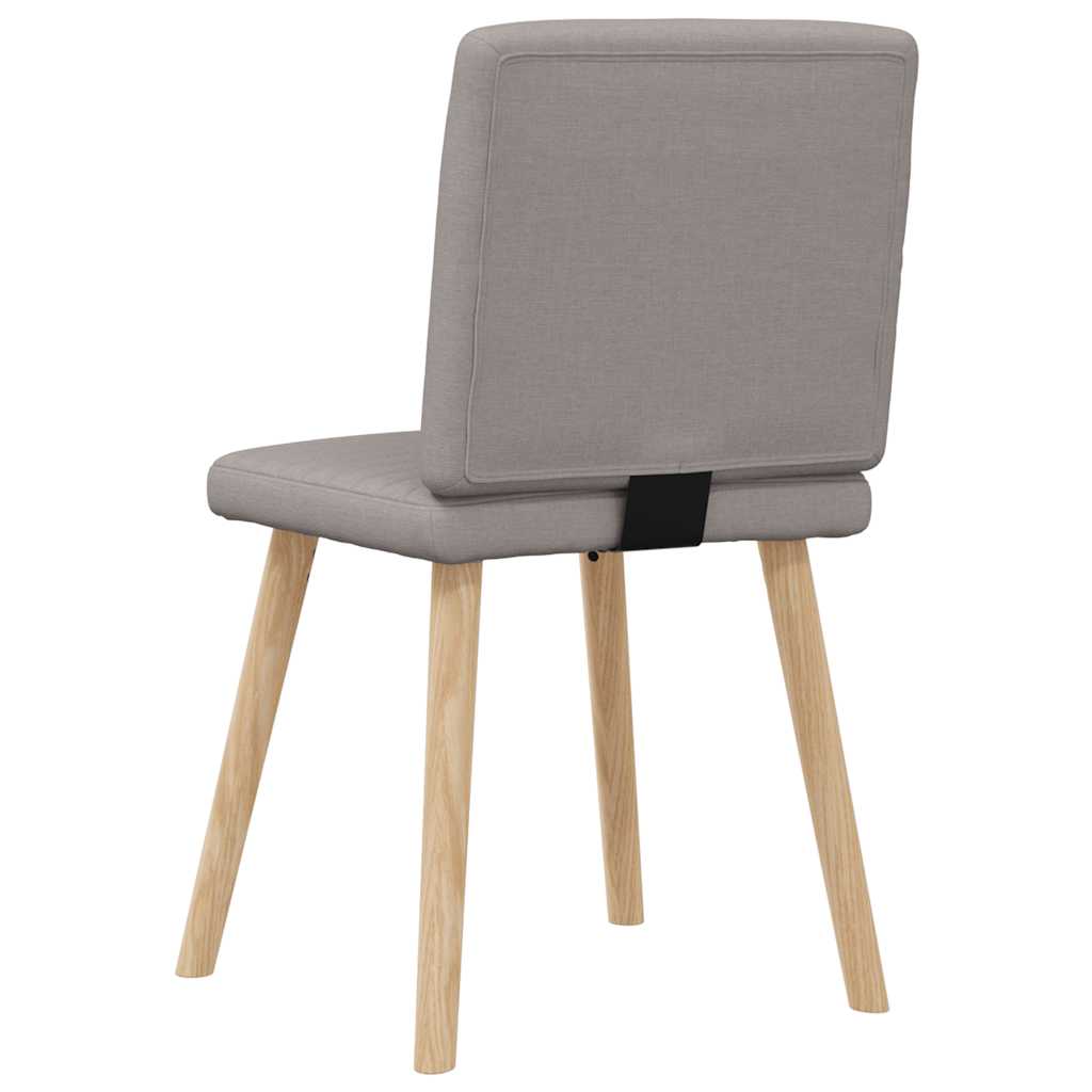 Chaises à manger lot de 6 taupe tissu - XIOS