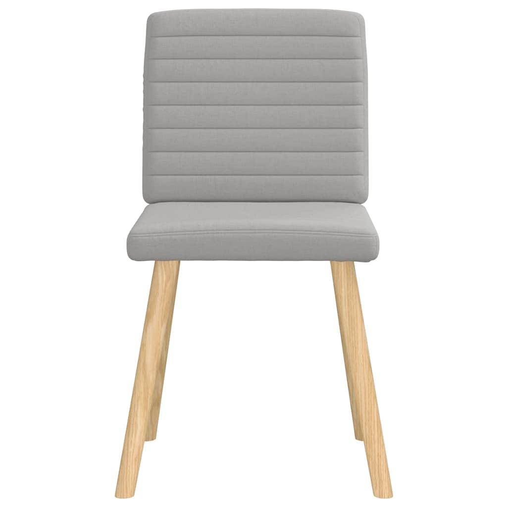 Chaises à manger lot de 6 gris nuage tissu