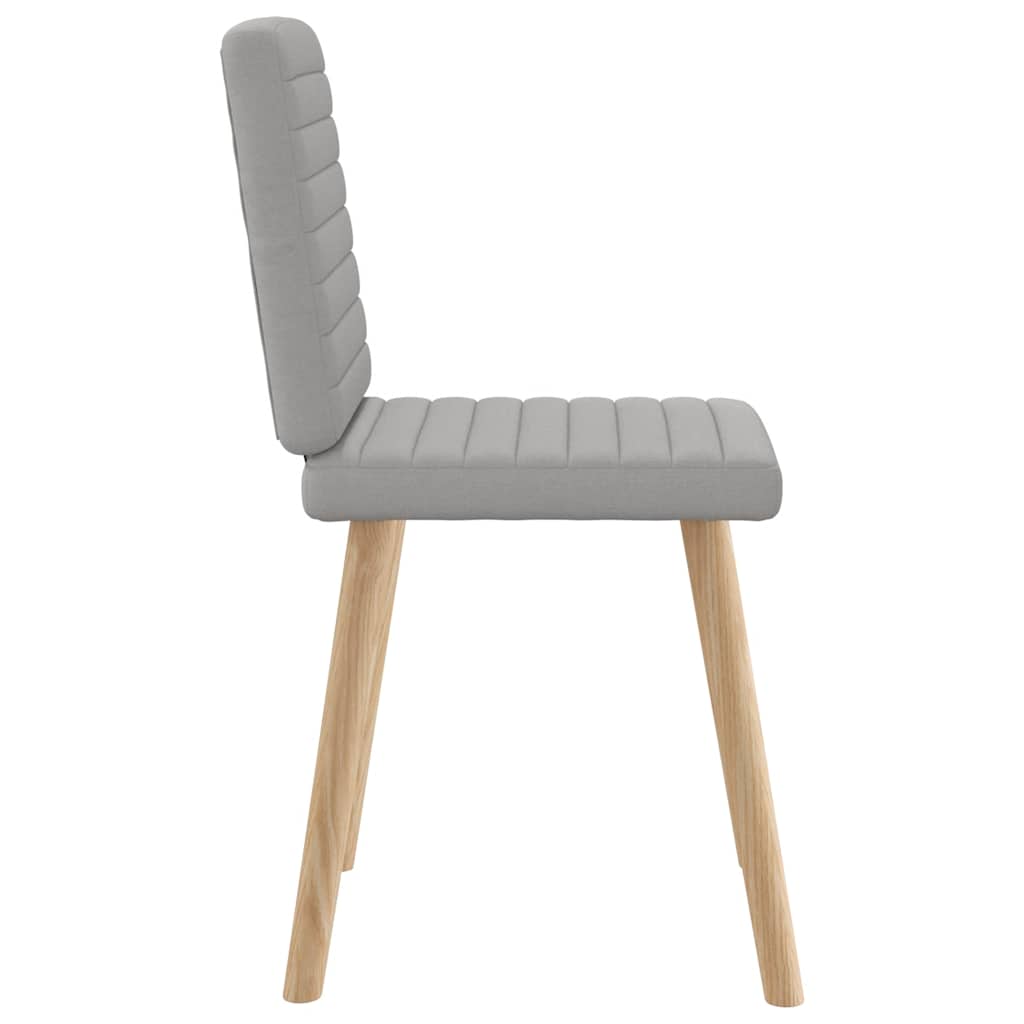 Chaises à manger lot de 6 gris nuage tissu - XIOS