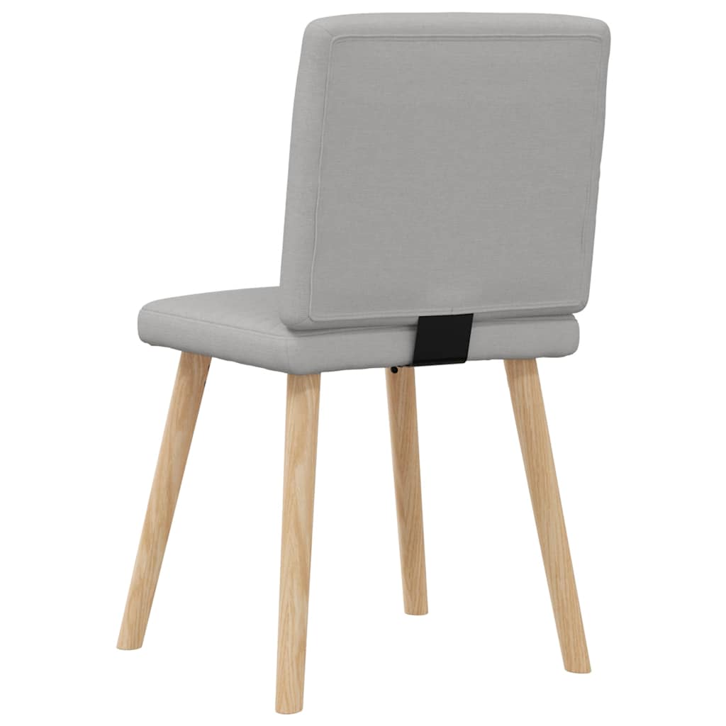 Chaises à manger lot de 6 gris nuage tissu - XIOS