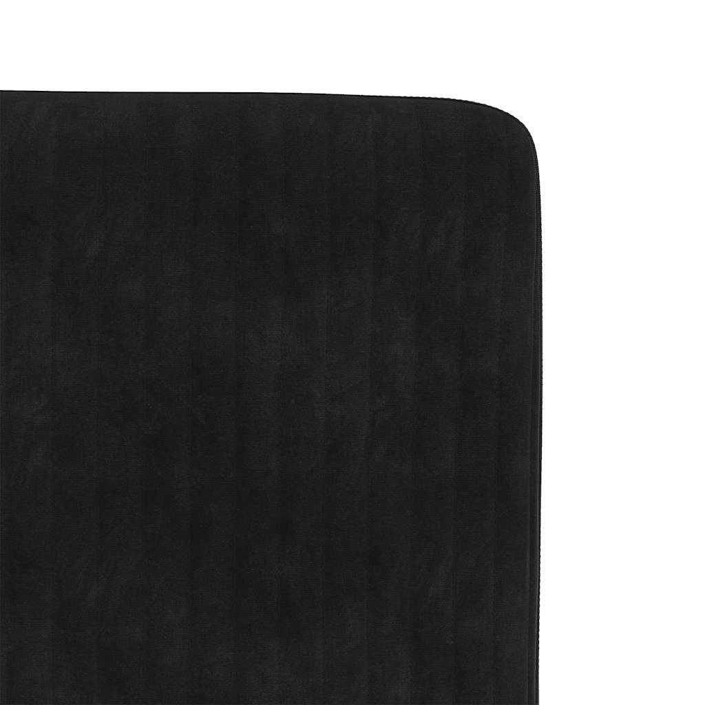 Chaises à manger lot de 6 noir velours - XIOS