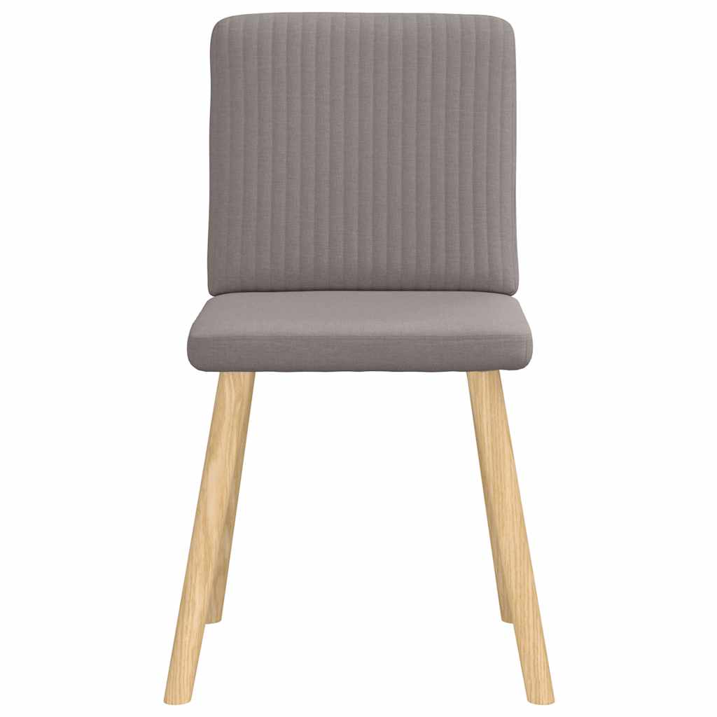 Chaises à manger lot de 6 taupe tissu - XIOS