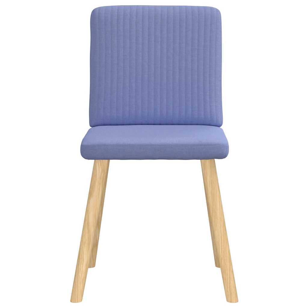 Chaises à manger lot de 6 bleu jean tissu - XIOS
