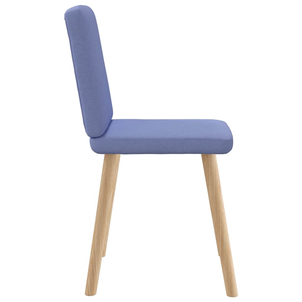 Chaises à manger lot de 6 bleu jean tissu - XIOS