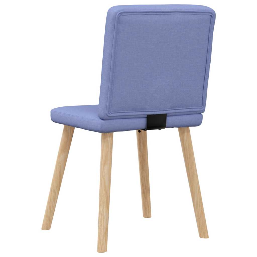 Chaises à manger lot de 6 bleu jean tissu - XIOS