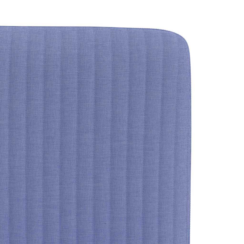 Chaises à manger lot de 6 bleu jean tissu - XIOS
