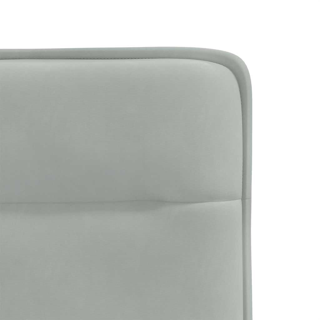 Chaises à manger lot de 6 gris clair velours - XIOS