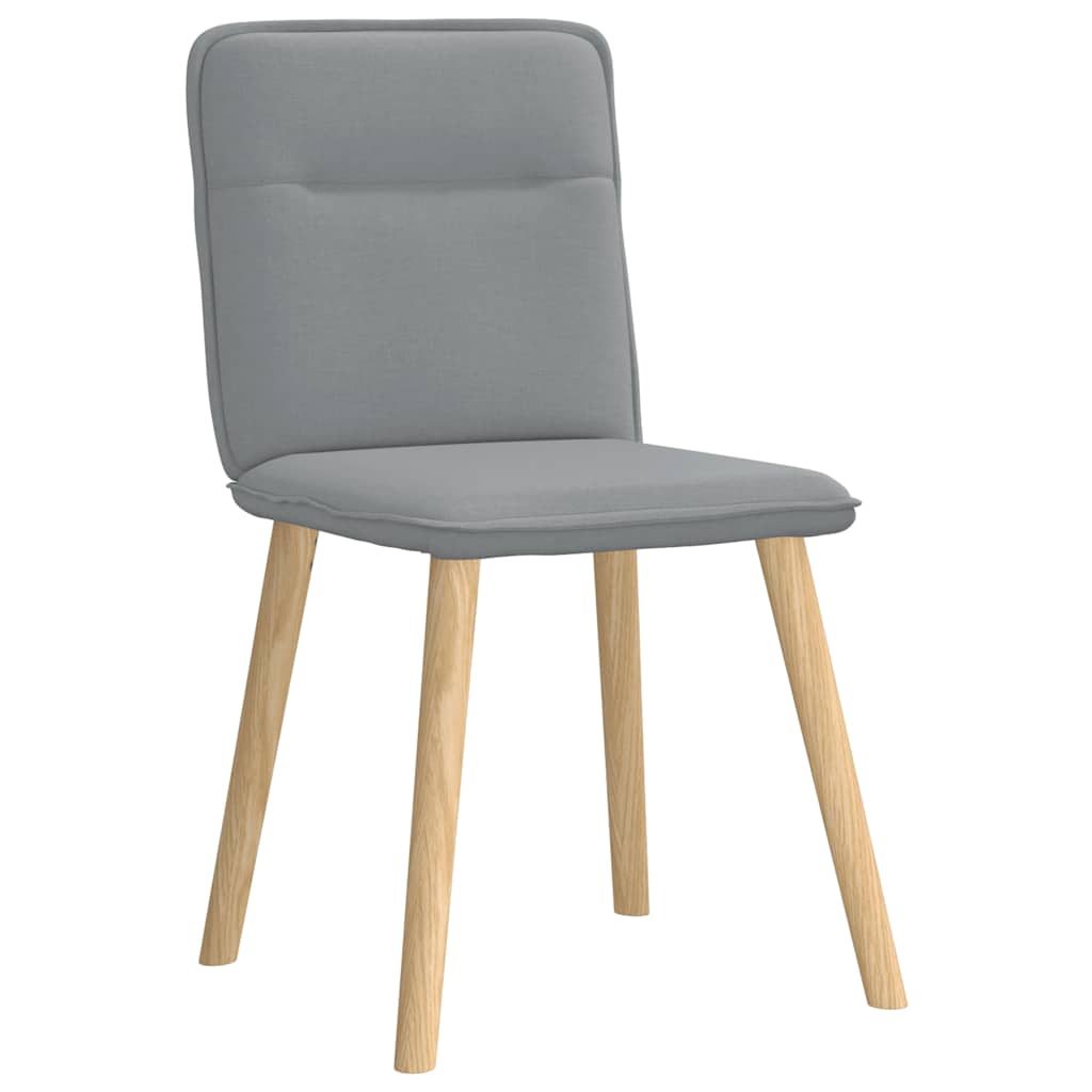 Chaises à manger lot de 6 gris clair tissu - XIOS