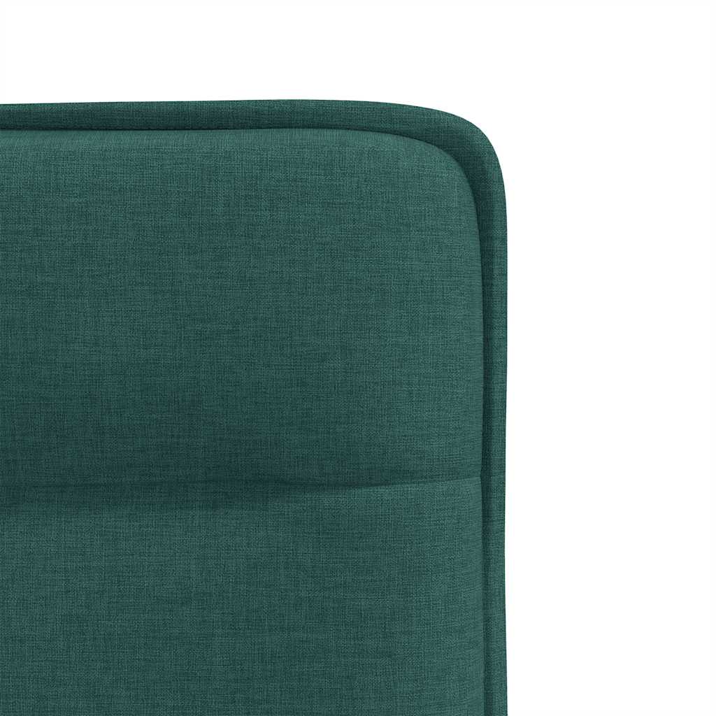 Chaises à manger lot de 6 vert foncé tissu - XIOS