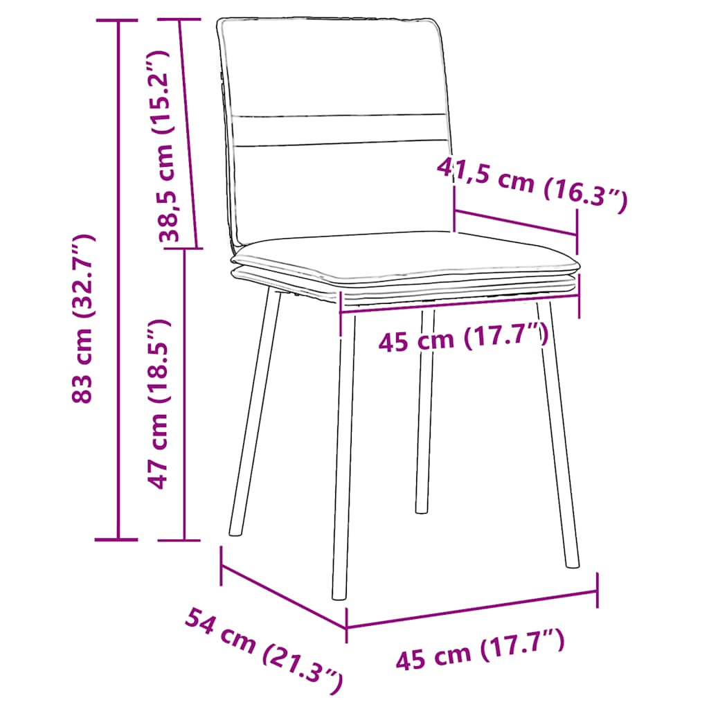 Chaises à manger lot de 6 gris clair velours - XIOS