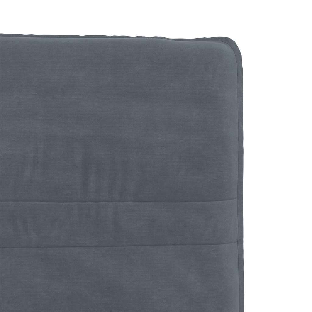 Chaises à manger lot de 6 gris foncé velours - XIOS