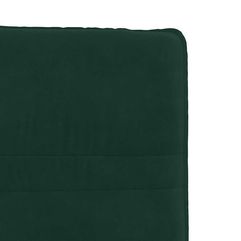 Chaises à manger lot de 6 vert foncé velours - XIOS