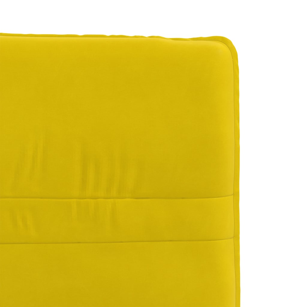 Chaises à manger lot de 6 jaune velours - XIOS