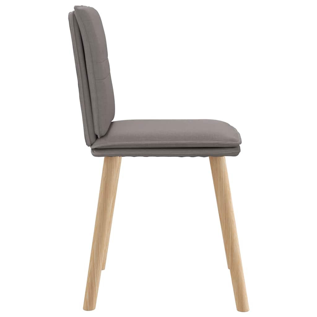 Chaises à manger lot de 6 taupe tissu - XIOS