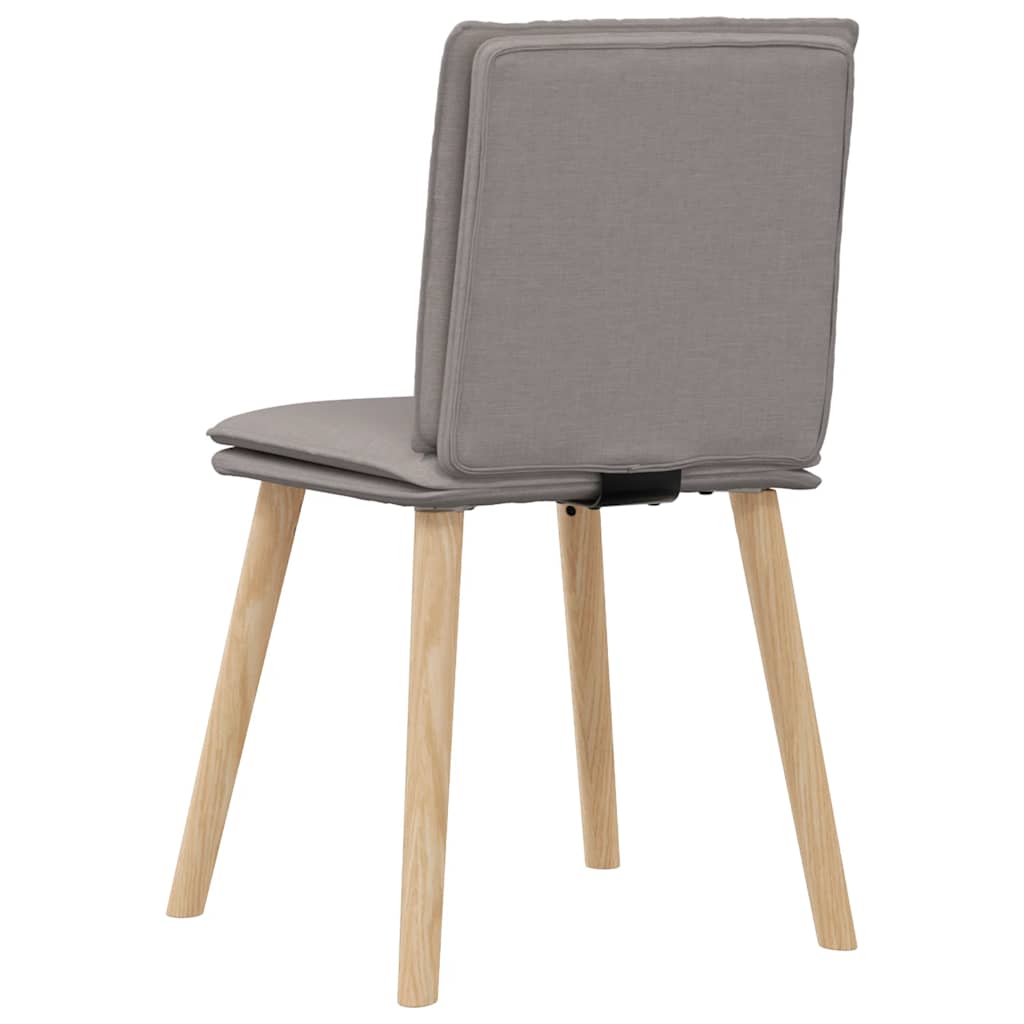 Chaises à manger lot de 6 taupe tissu - XIOS