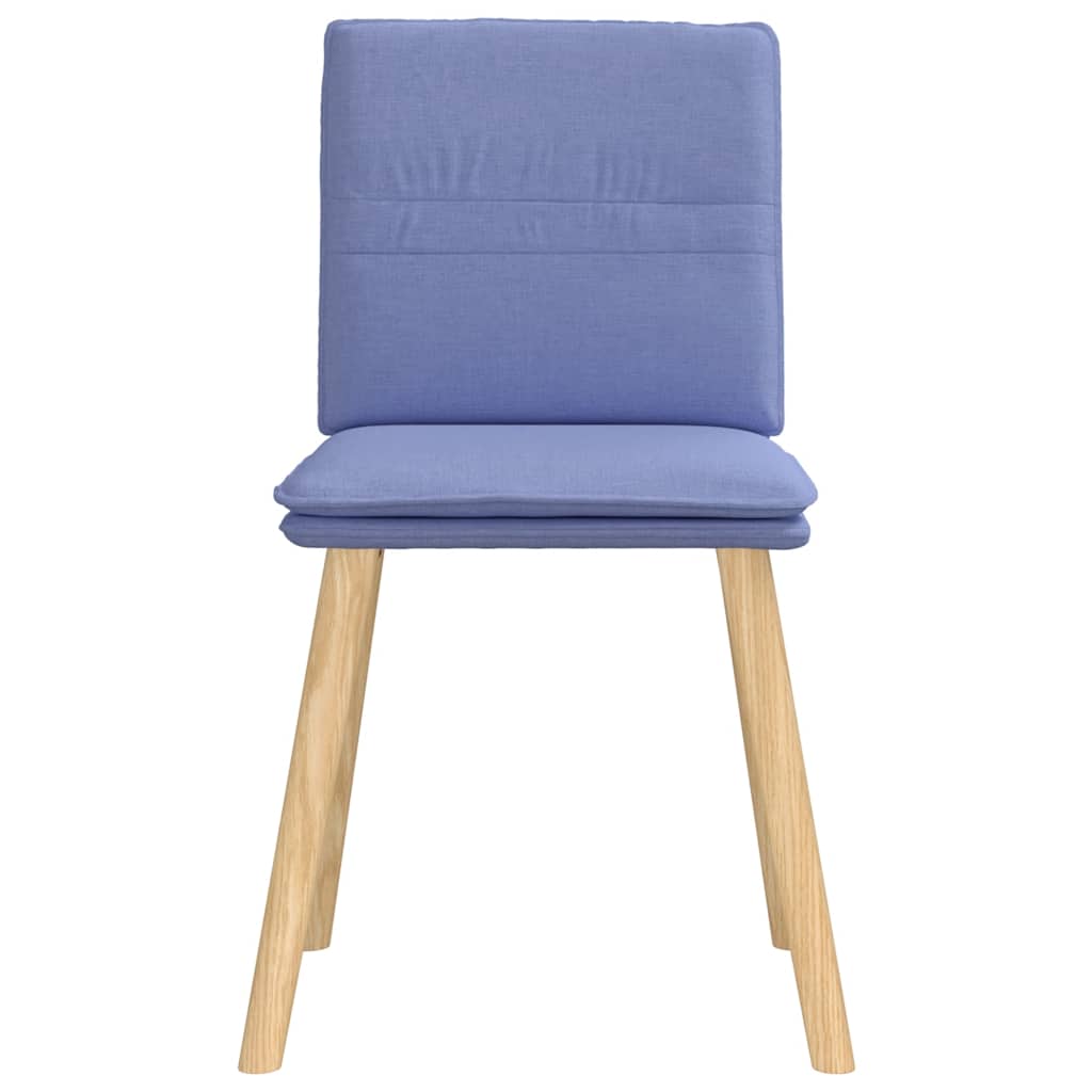 Chaises à manger lot de 6 bleu jean tissu - XIOS