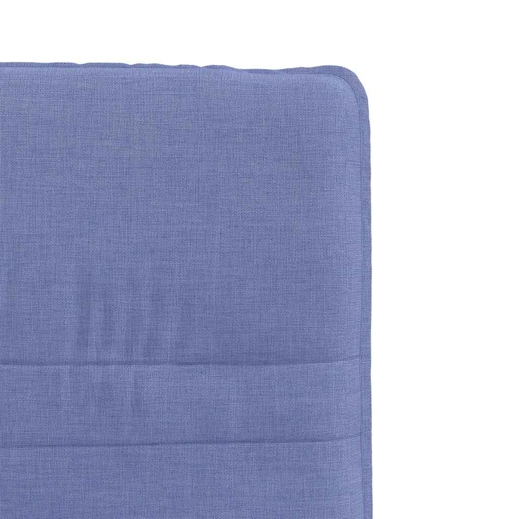 Chaises à manger lot de 6 bleu jean tissu - XIOS