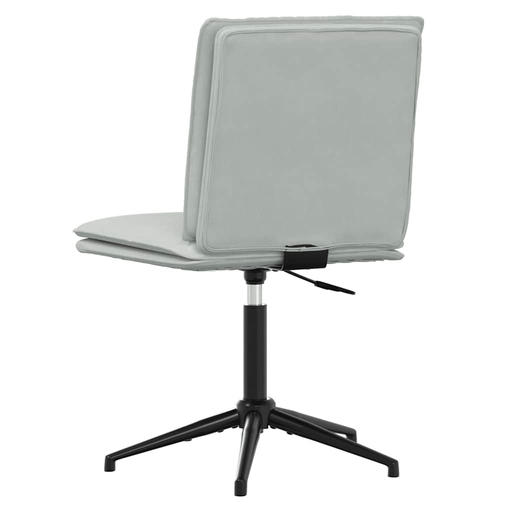 Chaises à manger lot de 4 Gris clair Velours - XIOS