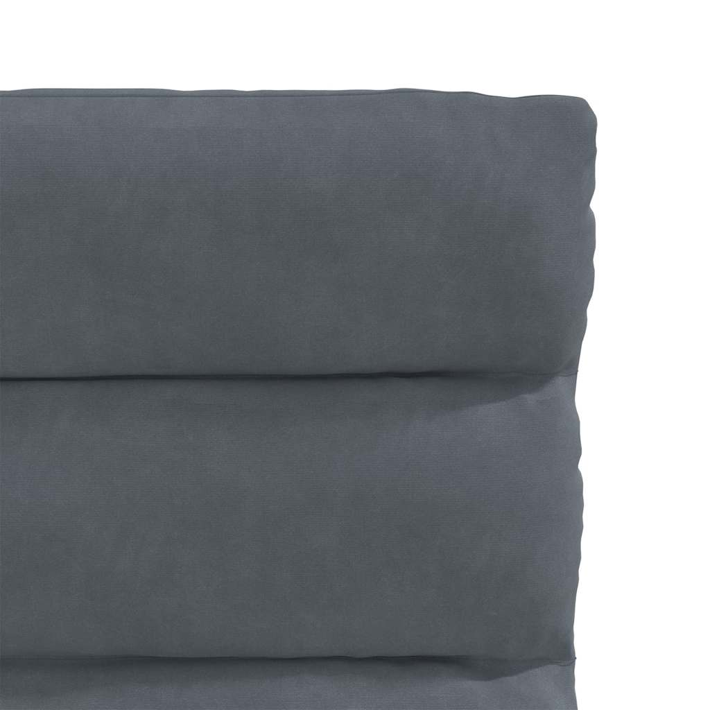 Chaises à manger lot de 6 gris foncé velours - XIOS