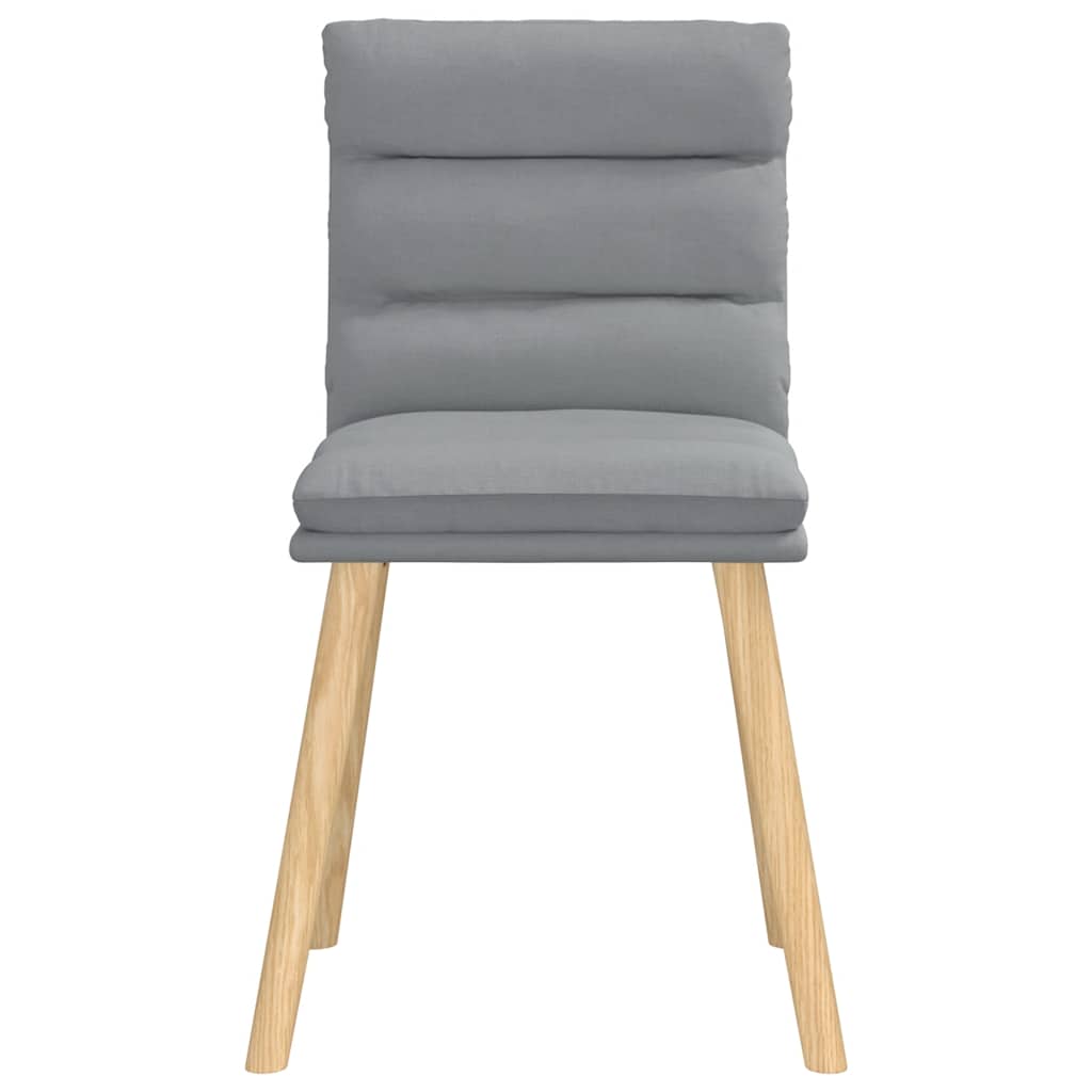 Chaises à manger lot de 6 gris clair tissu - XIOS