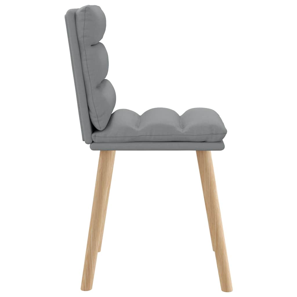 Chaises à manger lot de 6 gris clair tissu - XIOS