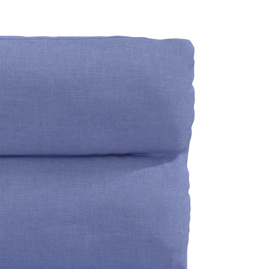 Chaises à manger lot de 6 bleu jean tissu - XIOS