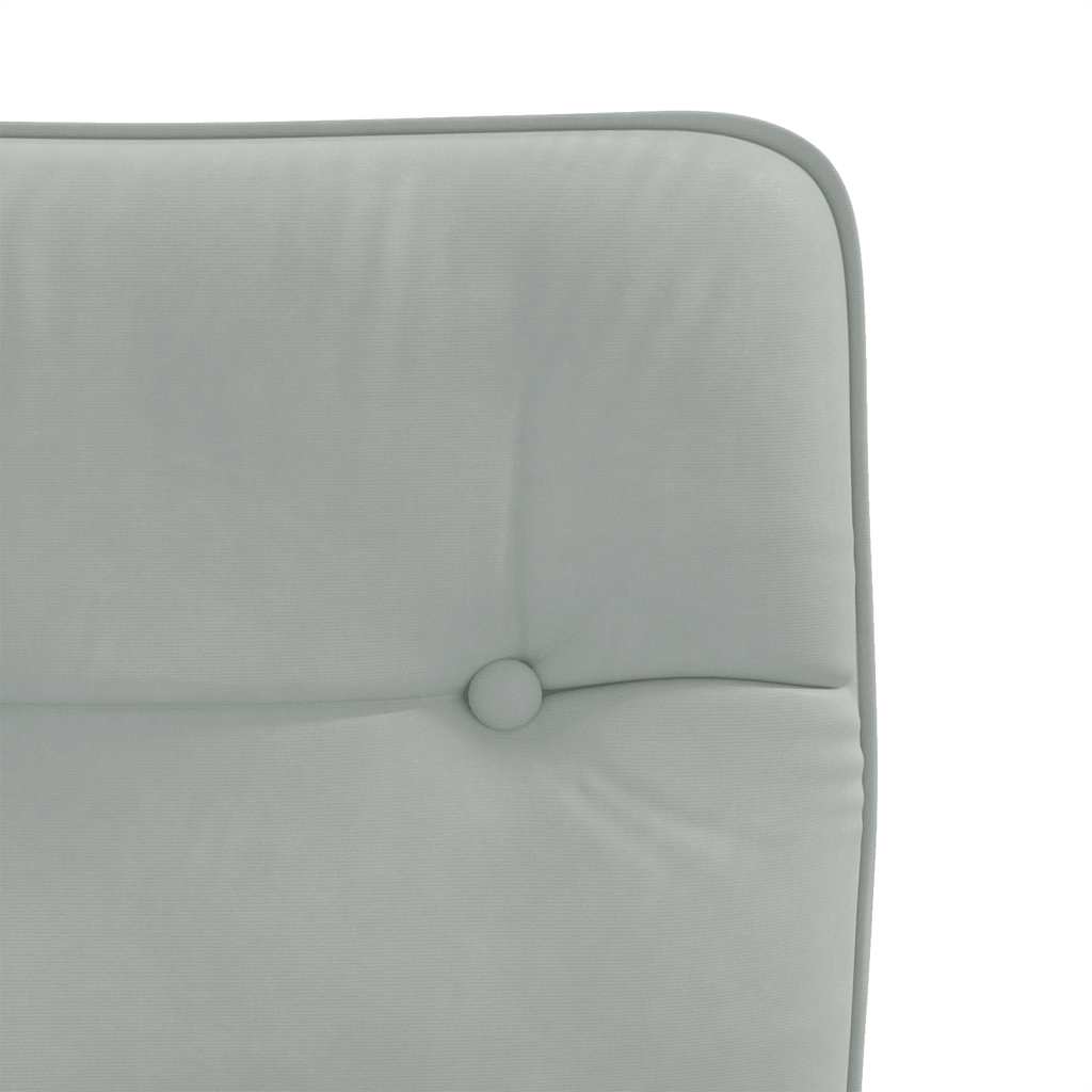 Chaises à manger lot de 6 gris clair velours - XIOS