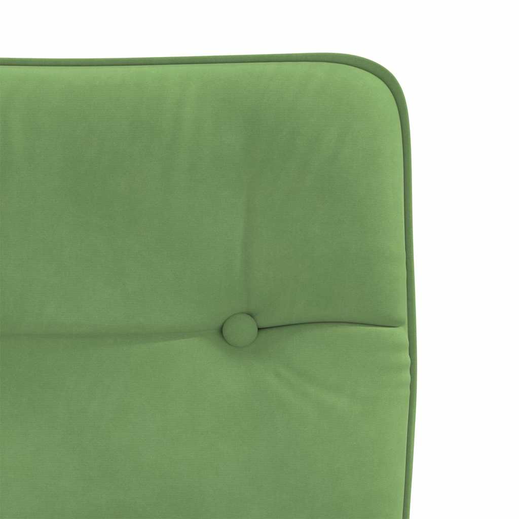 Chaises à manger lot de 6 vert clair velours - XIOS