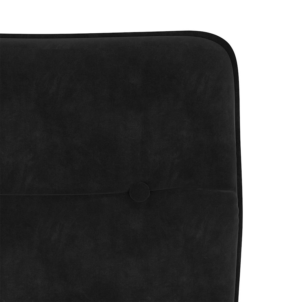 Chaises à manger lot de 6 noir velours - XIOS