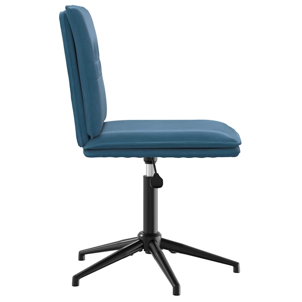 Chaises à manger lot de 6 bleu velours - XIOS