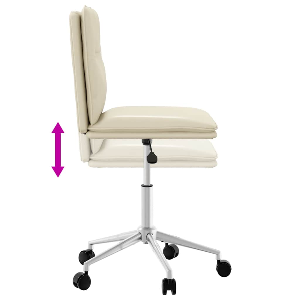 Chaises à manger lot de 6 crème similicuir - XIOS