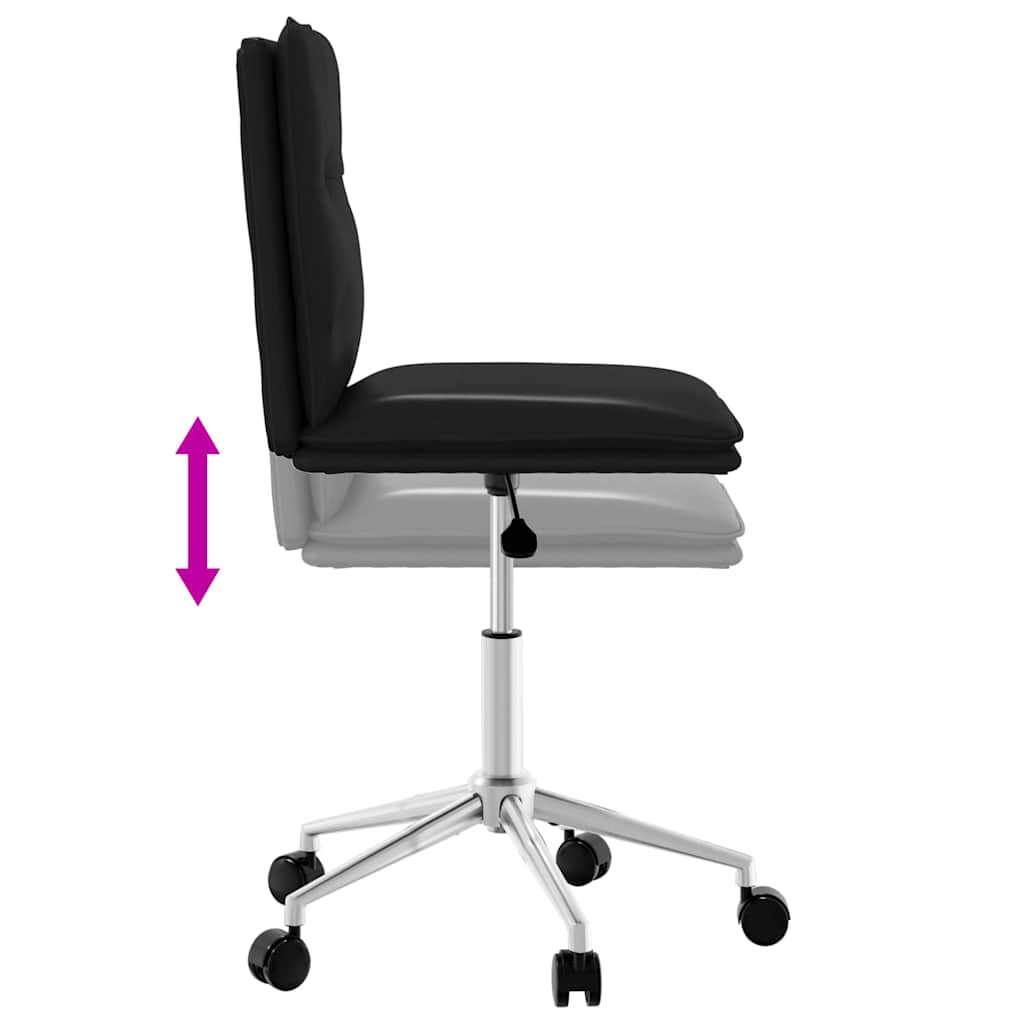 Chaises à manger lot de 6 noir similicuir - XIOS