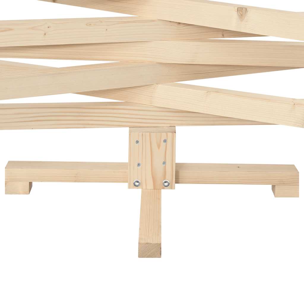 Sapin de Noël en bois pour décoration 150 cm Bois de pin massif - XIOS