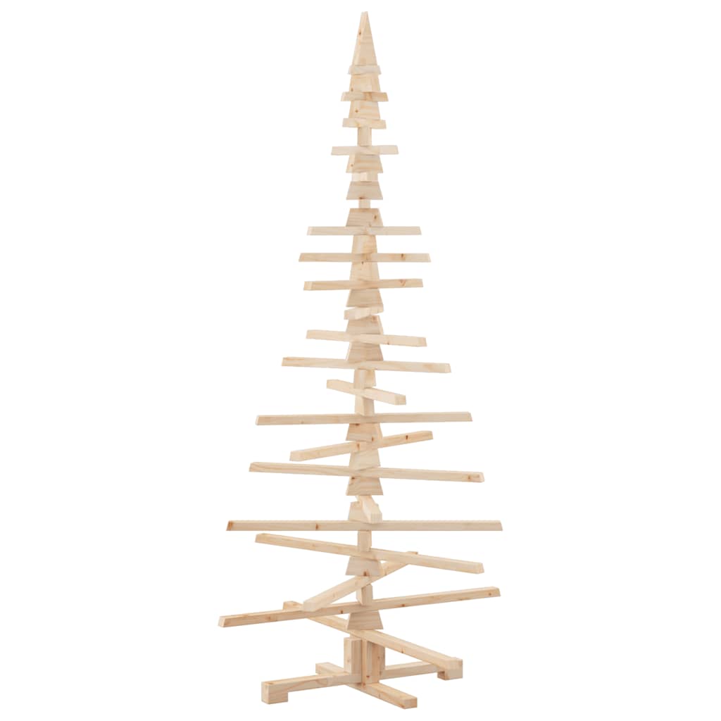 Arbre de Noël en bois pour décoration 180 cm bois massif de pin - XIOS